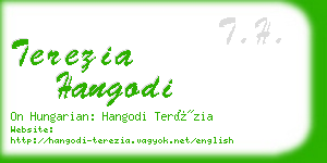 terezia hangodi business card